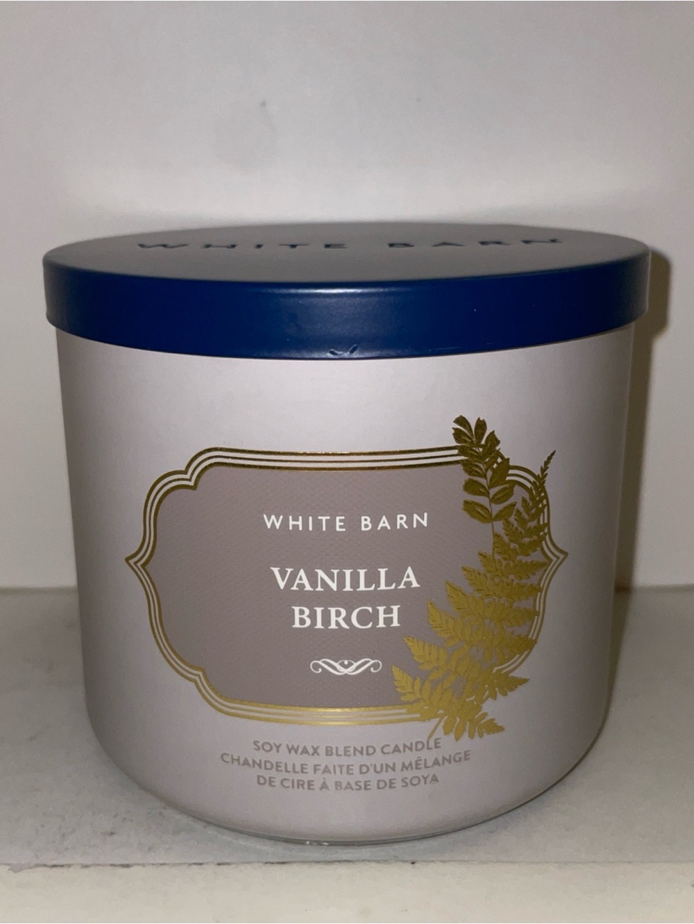Bath & Body Works Vanilla Birch Scented Candle 3 Wick New